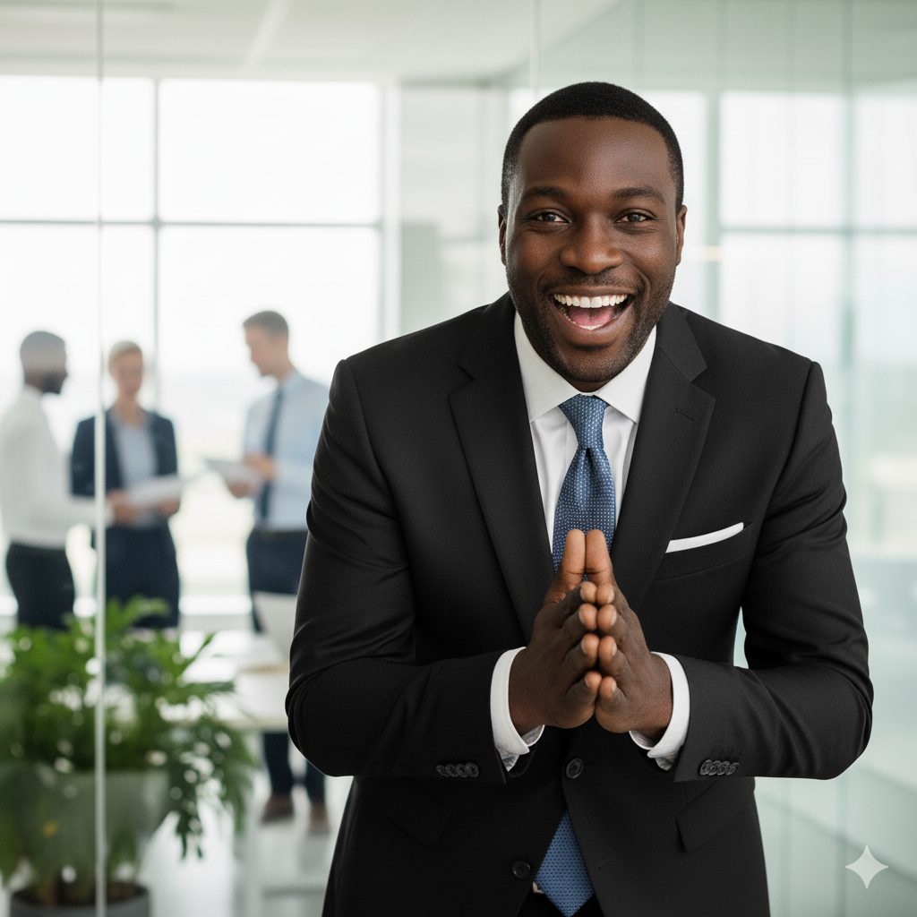 Jamaican professional working with AI technology